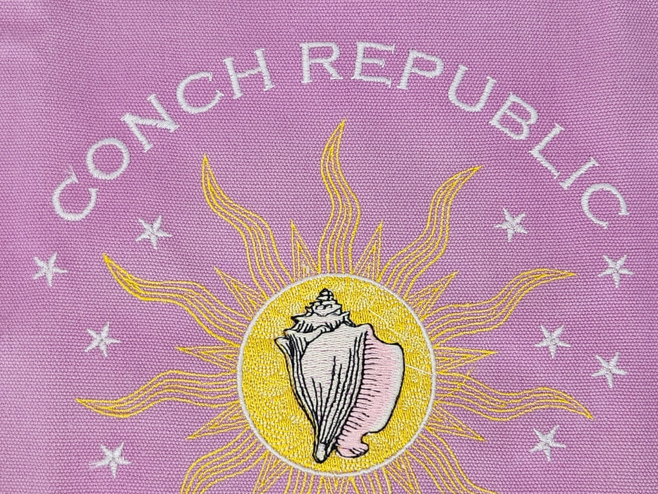 Conch Republic of Key West Embroidered Heavy-Duty Beach/Shopping/Tote Bags
