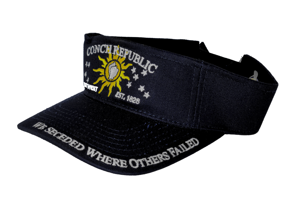 Conch Republic Key West Visors - "We Seceded Where Others Failed" Embroidered Women's Visors