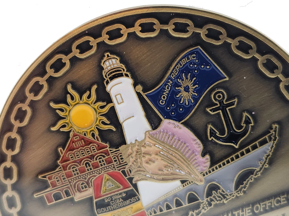 Commemorative Limited-Edition Numbered Conch Republic Coins