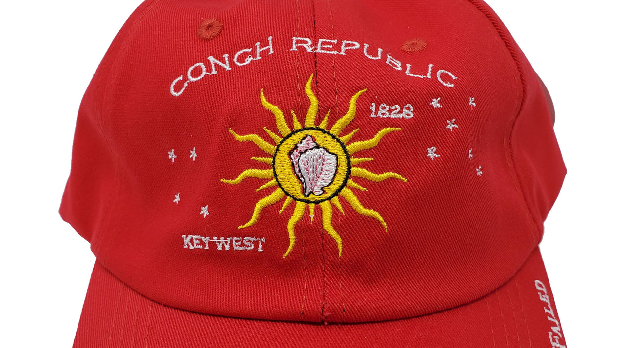 Conch Republic Key West Cap Hat - We Seceded Where Others Failed Embroidered Hat